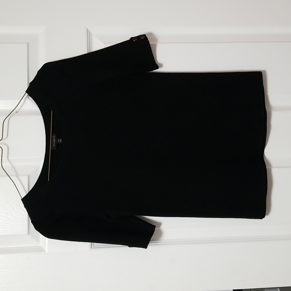 Talbot's Shortsleeve XS Black Shirt